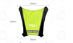 Stay Safe on Your Bike with Our LED Reflective Vest Backpack