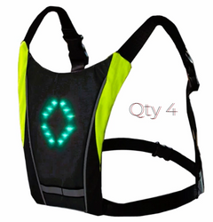 Stay Safe on Your Bike with Our LED Reflective Vest Backpack