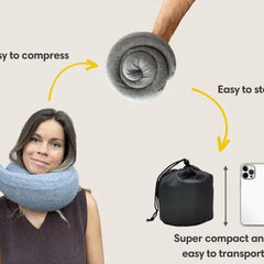 WanderRest™: The Ultimate Neck Support for Blissful Journeys - Travel Neck Pillow