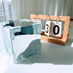 Illuminate Your Space: Mirror Rubik's Cube Tulip Night Lamps