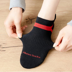 New Cotton Breathable Short Yoga Socks Professional Anti-slip Pilates Socks Gym Dance Training Socks Sports Socks Fitness Socks
