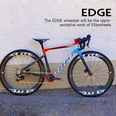 ELITEWHEELS EDGE Ultralight 1314g Road Disc Carbon Wheelset 40 45 50 65mm Ratchet System 36T HUB Wing 20 Spoke For Racing Bike