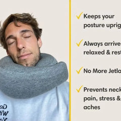 WanderRest™: The Ultimate Neck Support for Blissful Journeys - Travel Neck Pillow