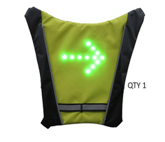 Stay Safe on Your Bike with Our LED Reflective Vest Backpack