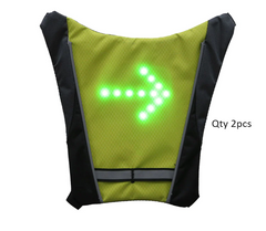 Stay Safe on Your Bike with Our LED Reflective Vest Backpack