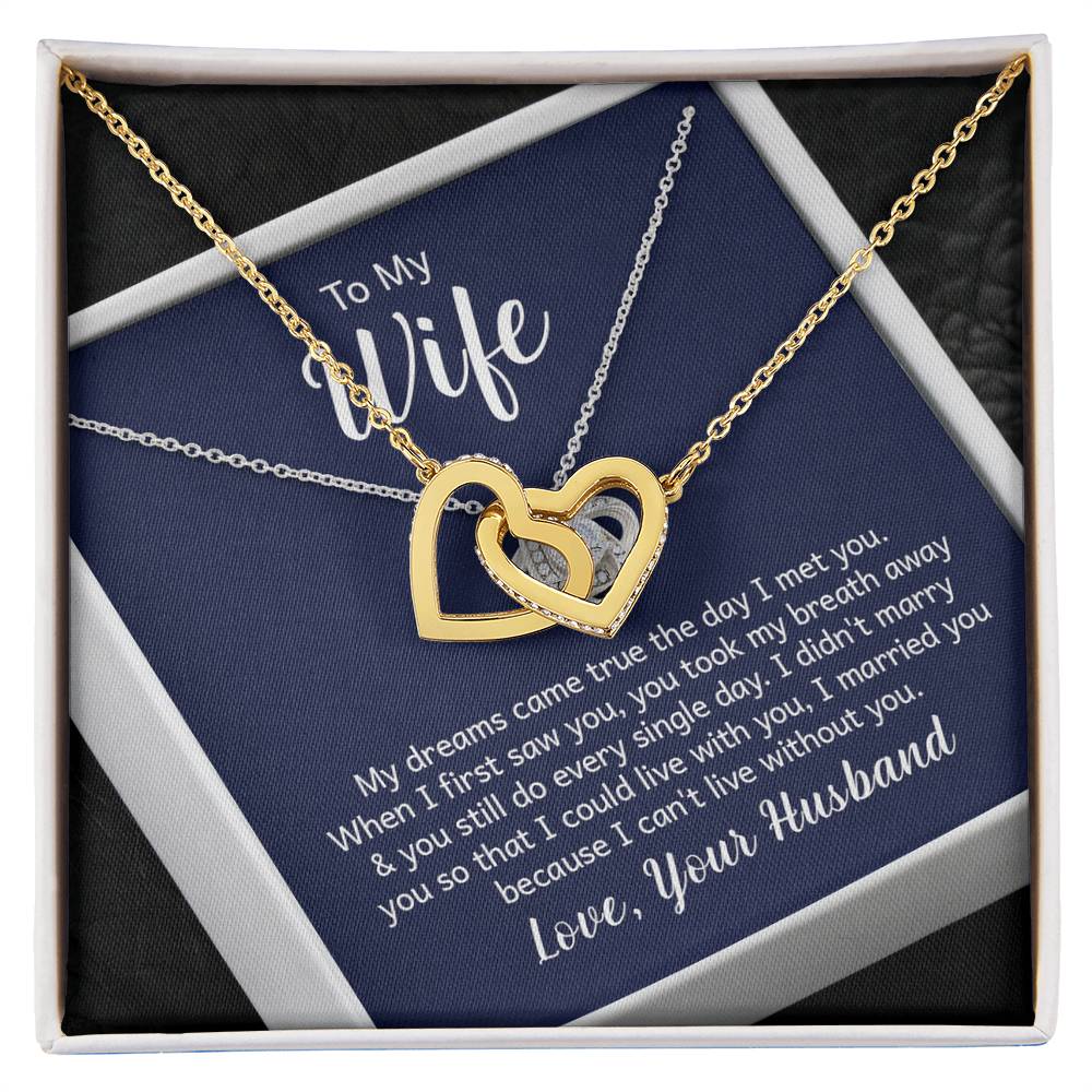 Eternal Embrace: Interlocking Hearts necklace