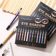 12 Colors Shimmering Waterproof Eyeshadow Pencil Set